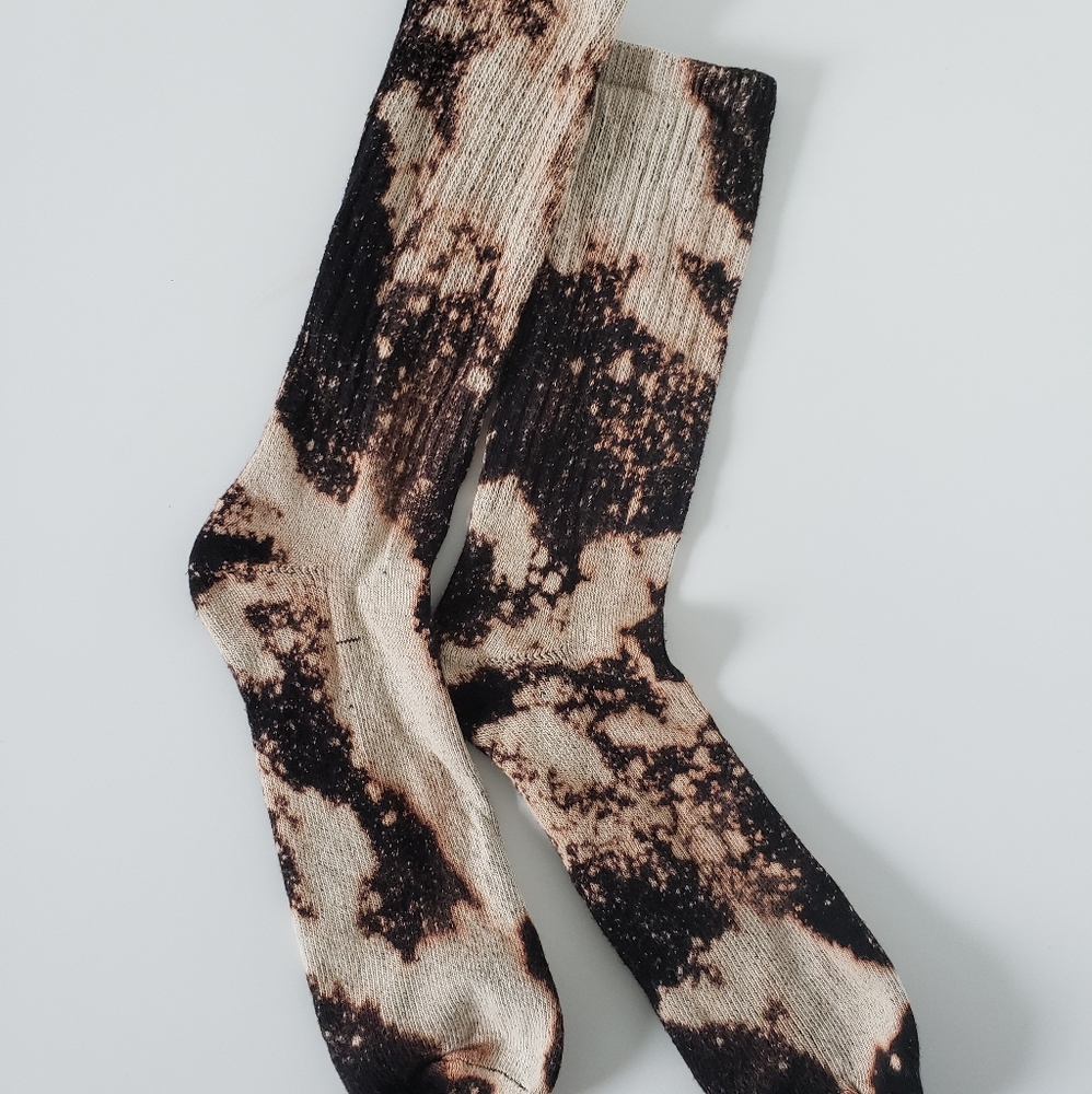 Acid Wash Skater Crew Socks - Men's Size 6-12